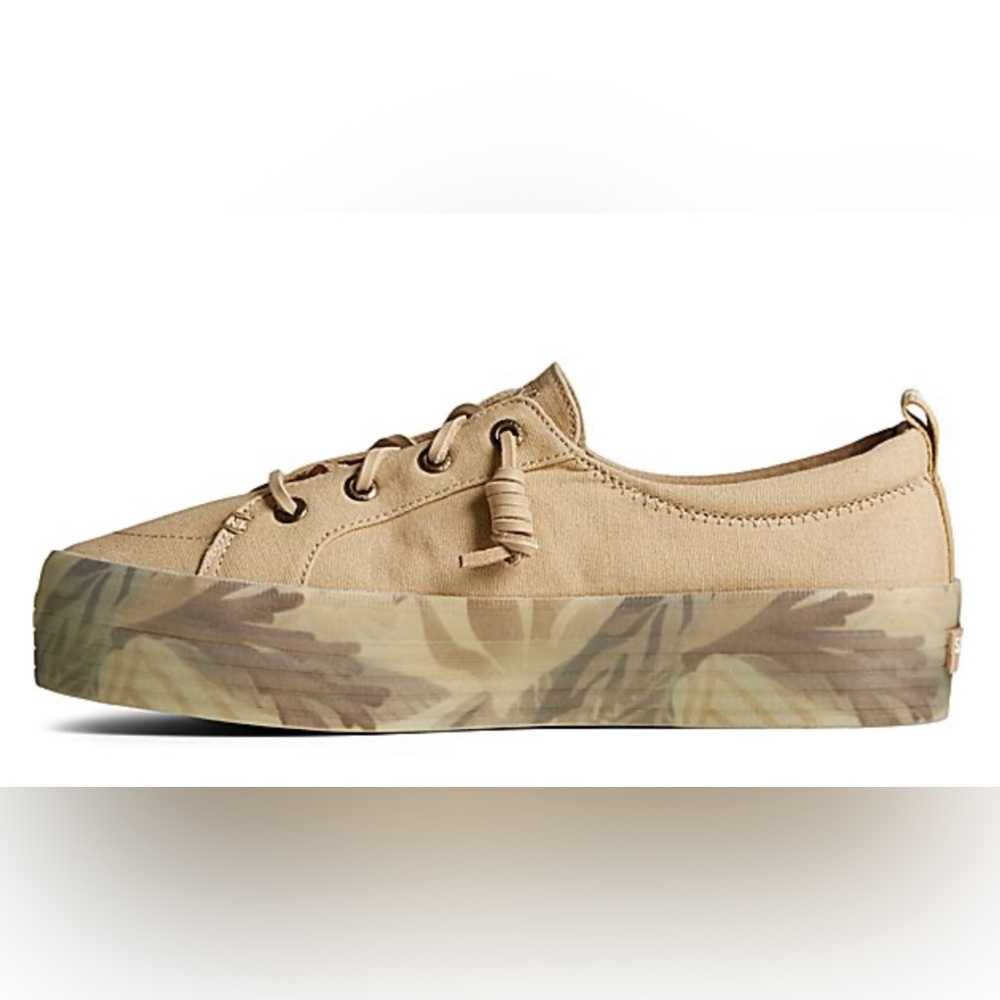 Sperry Top-Sider Women's Crest Vibe Coral Floral Platform Sneaker 7.5